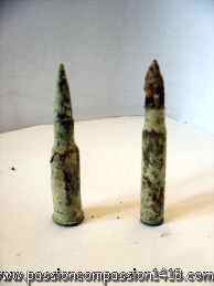 Lebel and Mauser rifles cartridges